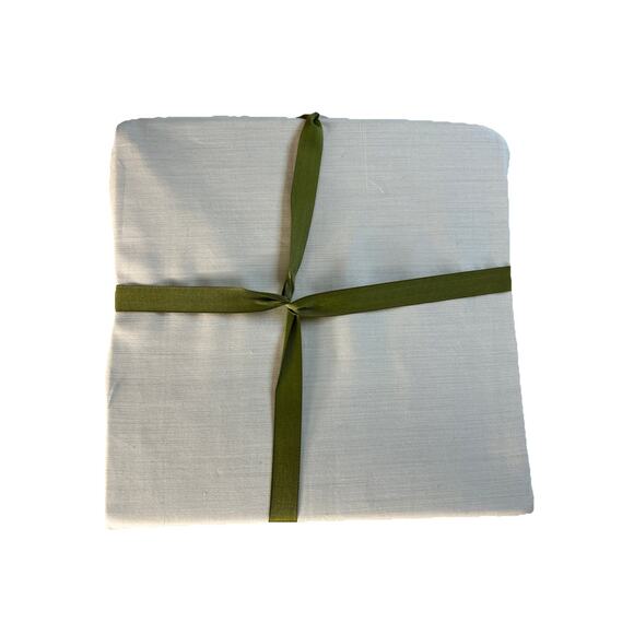 Michael Aram Striated Band 400 TC Cotton Queen Fitted Sheet Ivory Natural - Picture 6 of 7